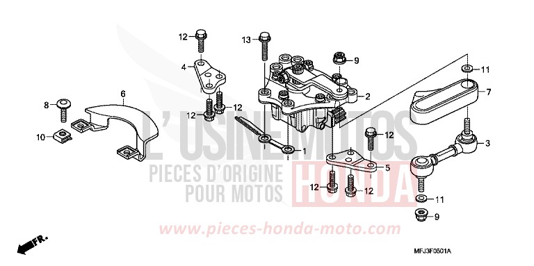 LENKUNGSDAEMPFER von CBR600RR ABS PEARL SUNBEAM WHITE (NHA66H) von 2010